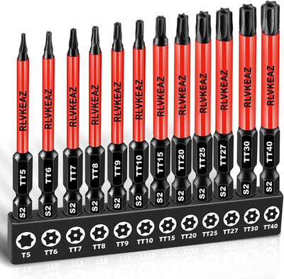 Juego 12 Pzas Brocas Torx S2 3pulg 1/4