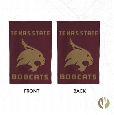 Bandera jardín TxSt Bobcats 12x18"