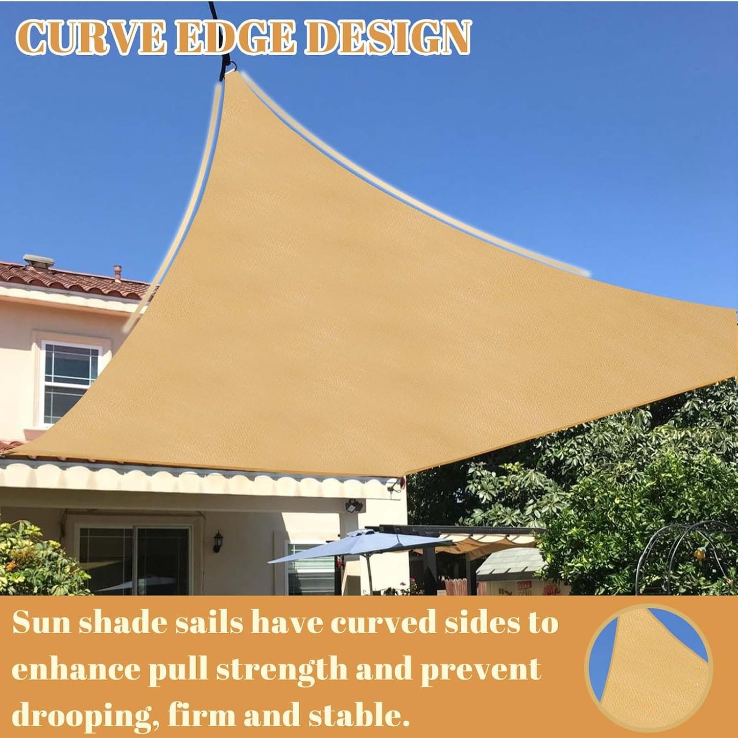 Toldo rectangular 10x13ft para patio terraza jardín