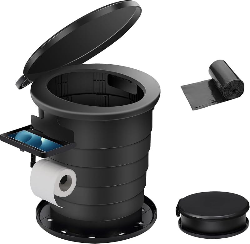 Potty portátil ajustable para camping adultos niños