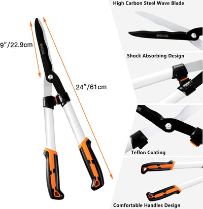 Tijeras podar 4en1 sierra acero carbono cortador ramas