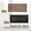 Registro piso 4x10pulg cubierta ventilación ajustable