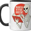 Taza Cerámica Anatomía Esqueleto Negro/Blanco