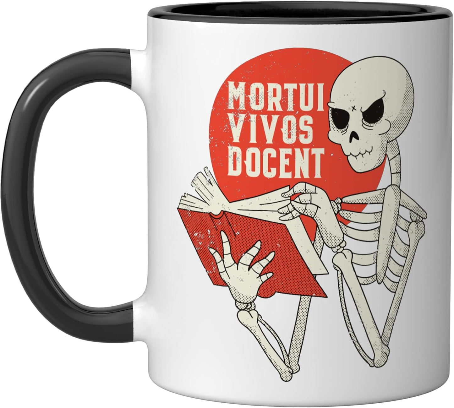 Taza Cerámica Anatomía Esqueleto Negro/Blanco