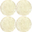 4 Almohadillas Pulido Lana 7pulg Con Respaldo Gancho Bucle