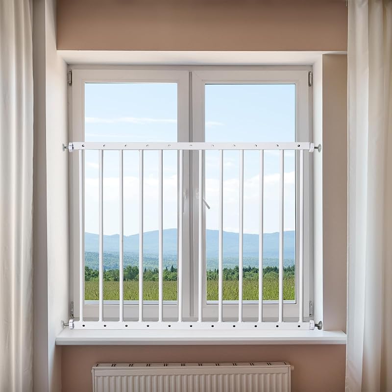 Protectores ventanas niños ajustables 32.9-35" negro