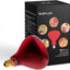 Bombilla infrarroja NIR-A grado A 250W rojo