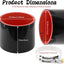 Manguera silicona 3-1/2" reforzada 4 capas con acoplador 3"