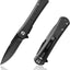 Cuchillo táctico plegable G10 D2 para hombre mujer aire libre