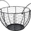 Cesta huevo alambre metal cocina con cubierta