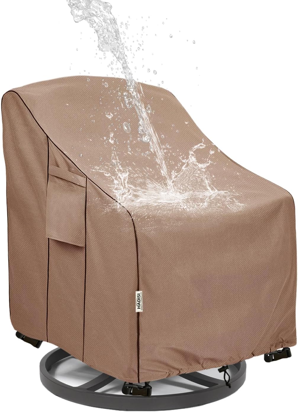 Fundas sillas patio impermeables 33x35x36pulg marrón