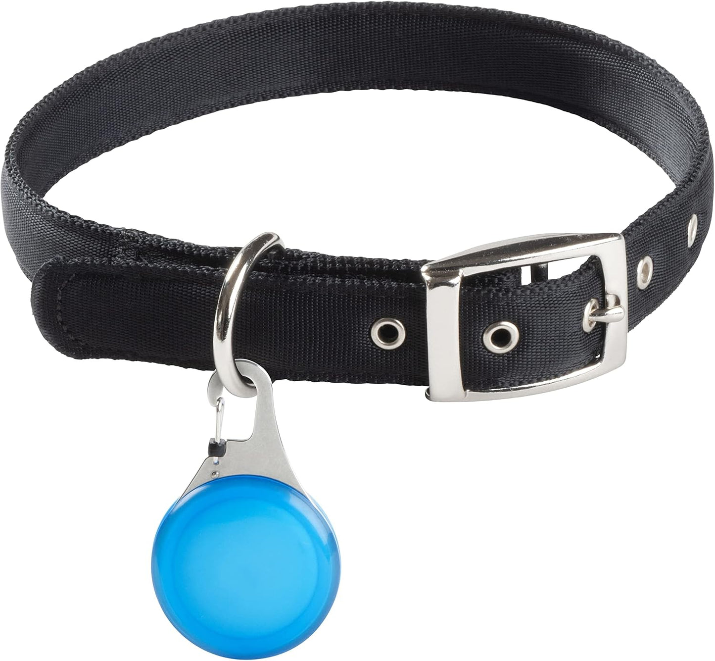 Soporte AirTag para mascotas con mosquetón azul