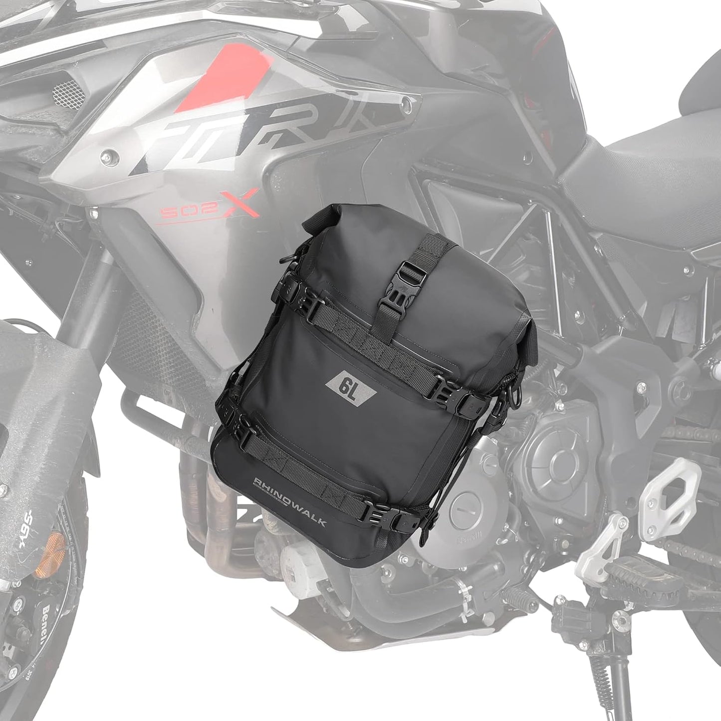 Bolsa antivuelco motocicleta impermeable 6L con correa