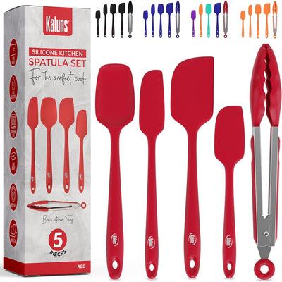 Set 4 Espátulas Silicona Antiadherente Acero Inox