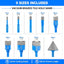 Kit 9 Brocas Núcleo para Perforar Azulejos Cerámica Granito