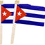 Banderas cubanas 5x8" pack 12