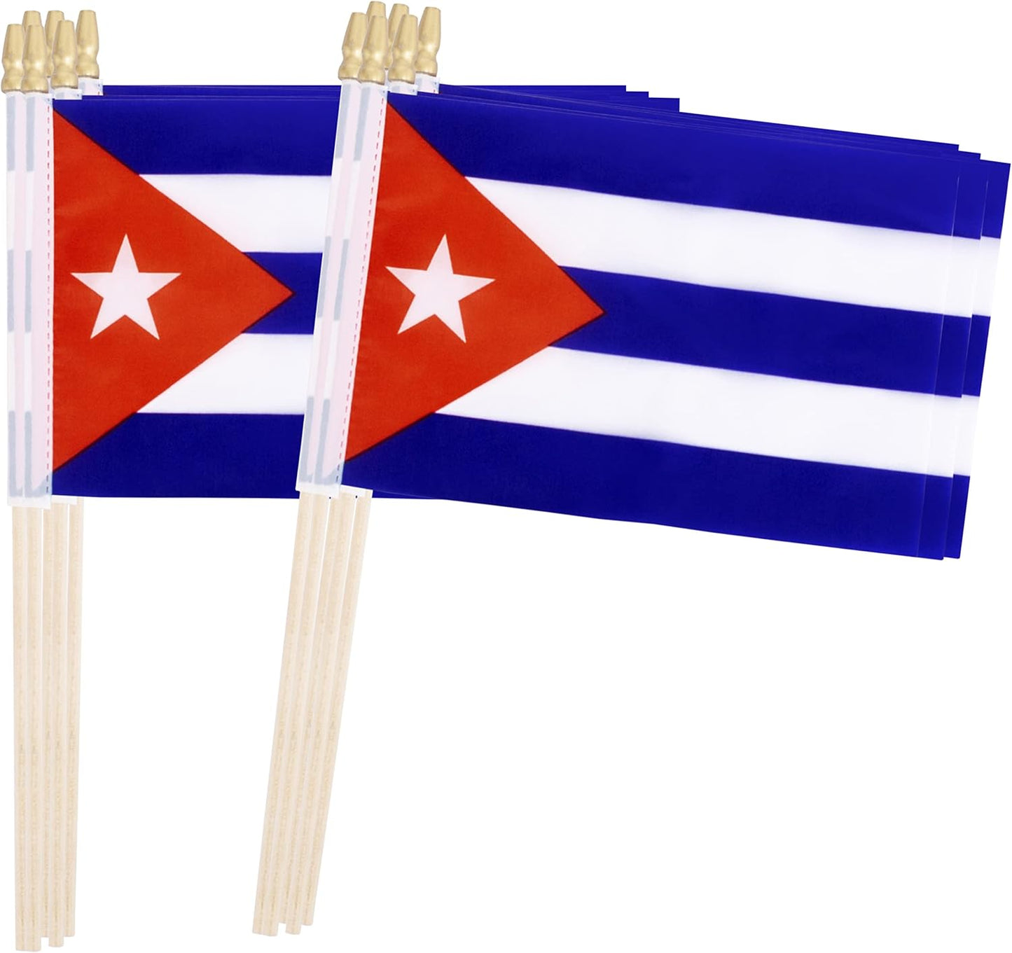 Banderas cubanas 5x8" pack 12