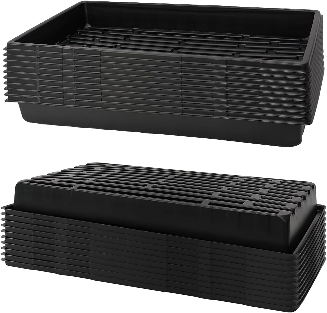 20 Pzas Bandejas 20x10pulg Extragruesas Reutilizables