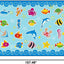 Alfombra infantil aula 7x6ft x 13x1ft antiderrap colorida