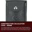 Estuche calculadora construcción negro comp cinturón 3"
