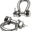 Grillete anclaje barco 1/4-1/2 pulg acero inox 316 grado marino