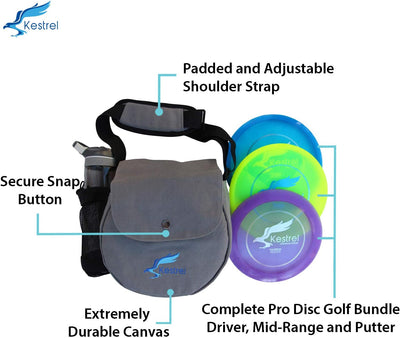 Set 3 discos golf profesional con driver medio rango putter