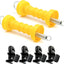Set manijas puerta resorte valla eléctrica color amarillo