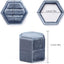 Caja terciopelo hexagonal anillos boda