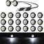 20 Luces LED blancas con conector enchufe delanteras traseras
