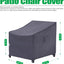 Fundas sillas patio impermeables resistentes UV gris
