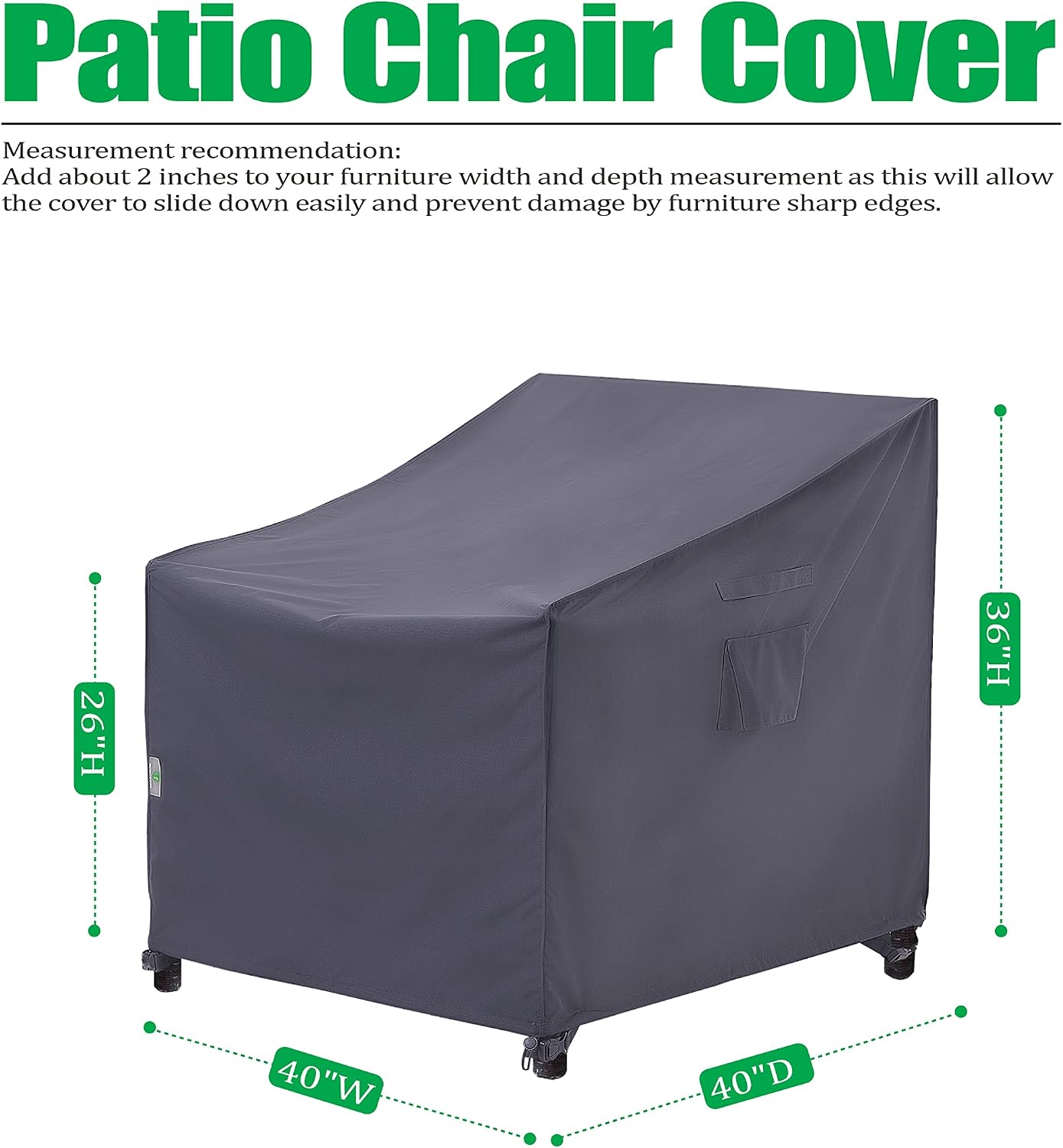 Fundas sillas patio impermeables resistentes UV gris