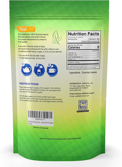 Té de Guanábana Orgánico 40 Bolsas para Infusión