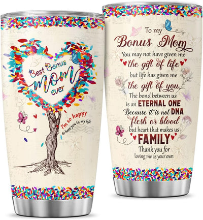Vaso térmico 20oz con tapa y pajita para mamá