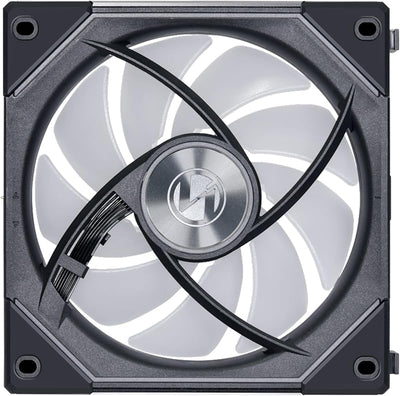 Ventilador ARGB 47.24pulg diseño margarita espejo negro