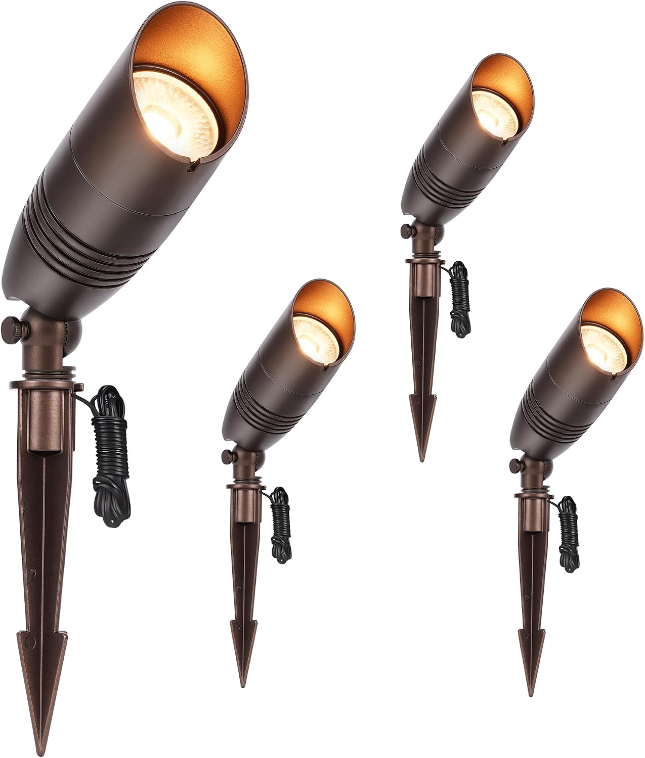 Luz LED exterior 9W 5CCT 12V con soporte impermeable