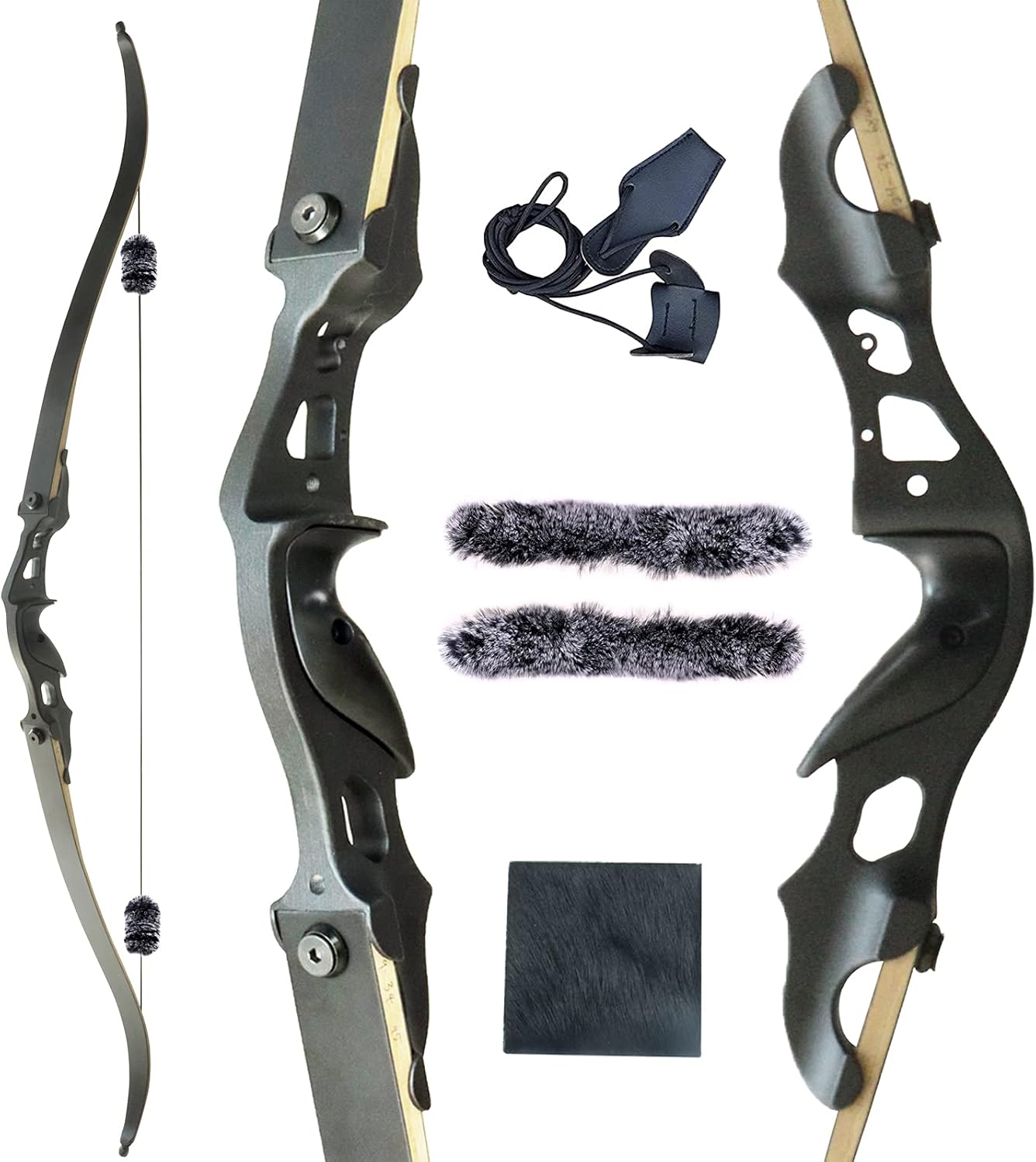 Arco recurvo adulto 60" 20-55lb derecho aluminio