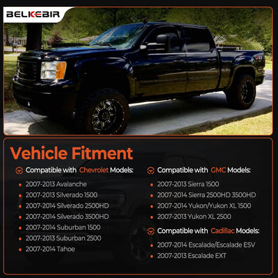 4 Manijas Negras Puerta Chevy Silverado 07-14 GMC Sierra