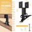 Kit 4 Soportes Elevadores Techo Ajustables Negro