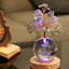Árbol de la vida cristal aventurina luz multicolor