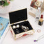 Caja joyas vintage organiz. anillos aretes collar
