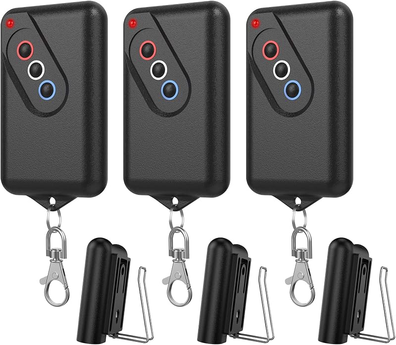 Transmisor puerta garaje doble banda 303-390 MHz pack 3