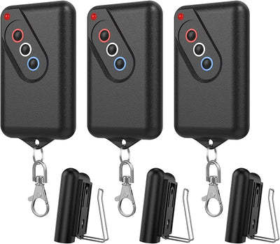 Transmisor puerta garaje doble banda 303-390 MHz pack 3