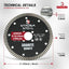 Hoja sierra diamante 5pulg corte turbo seco pack 10