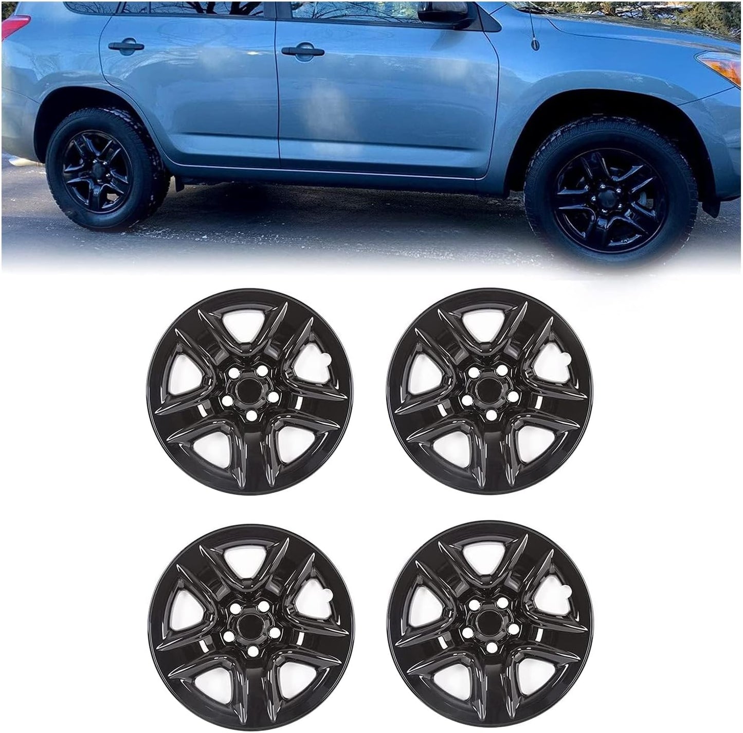 Tapacubos comp Toyota RAV4 06-12 negro 18" set 4