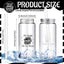16 Vases Reutilizables 13.5oz con Tapas y Pajitas