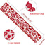 Mesa encaje corazón rojo 13x72pulg san valentín