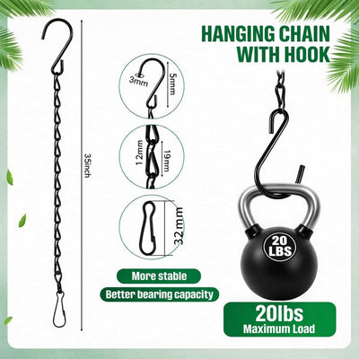 4 Cadenas colgantes para comederos pájaros y decoración 35"