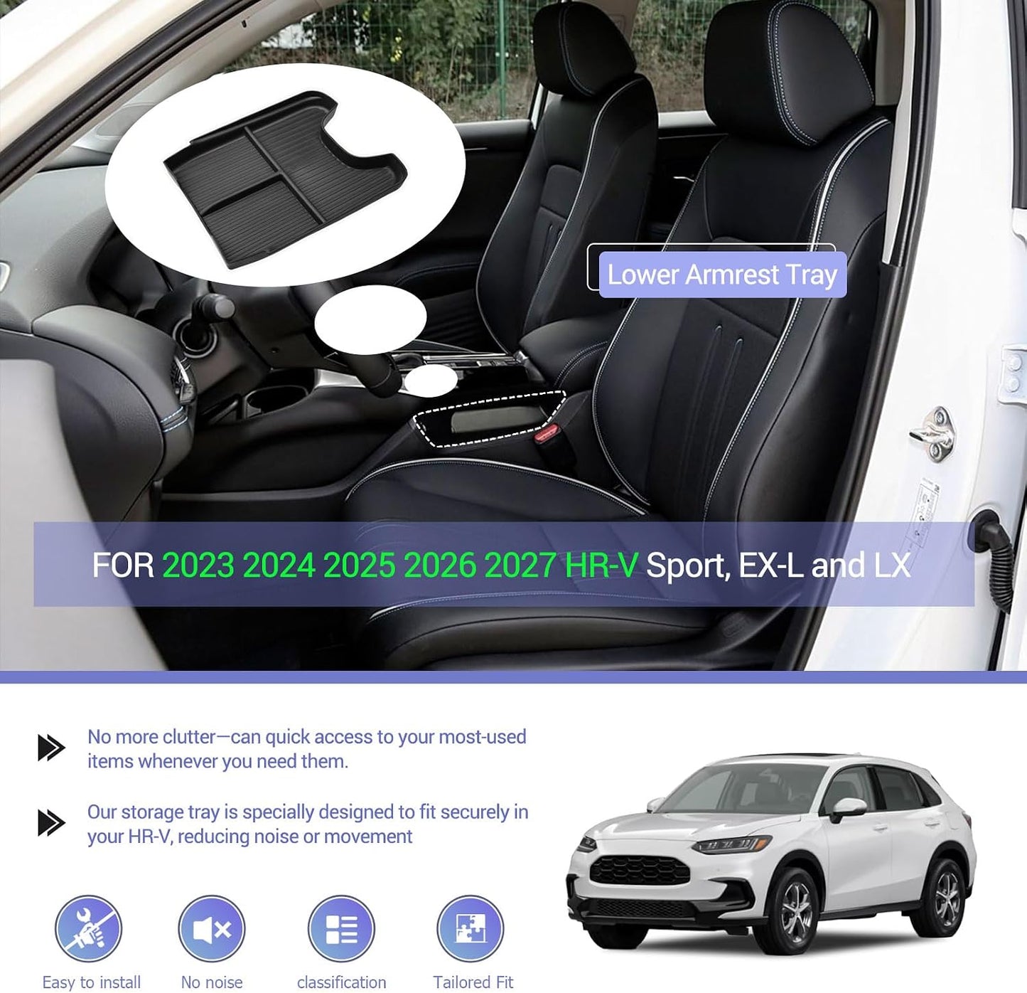 Bandeja organizadora consola Honda HR-V