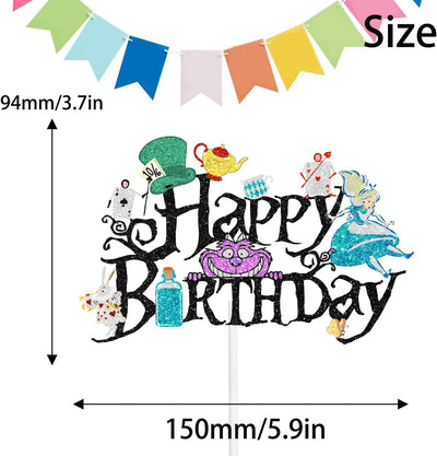 Kit toppers para pastel fiesta té bebé niño cumpleaños decoración