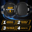 Fundas luz LED 4" negro 2uds cubierta redonda impermeable